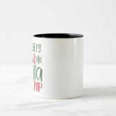 Phantastische Sei unvorsichtig Rett Santa The Trip Zweifarbige Tasse (Mittel)