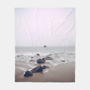 Phantastische Sicht auf den Strand Fleecedecke