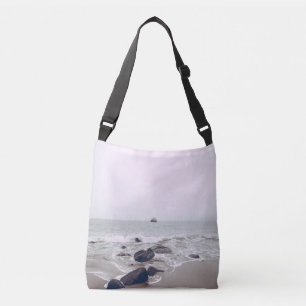 Phantastische Sicht auf den Strand Tragetaschen Mit Langen Trägern
