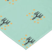 Phantastische Silhouette Drum Player Muster Tablec Tischdecke (Schrägansicht)