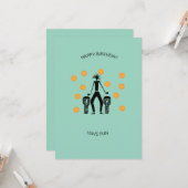 Phantastische Silhouette Karte (Vorderseite/Rückseite Beispiel)
