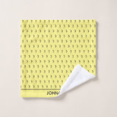 Phantastische Silhouette Soccer Player Badhandtuch Set (Waschlappen)