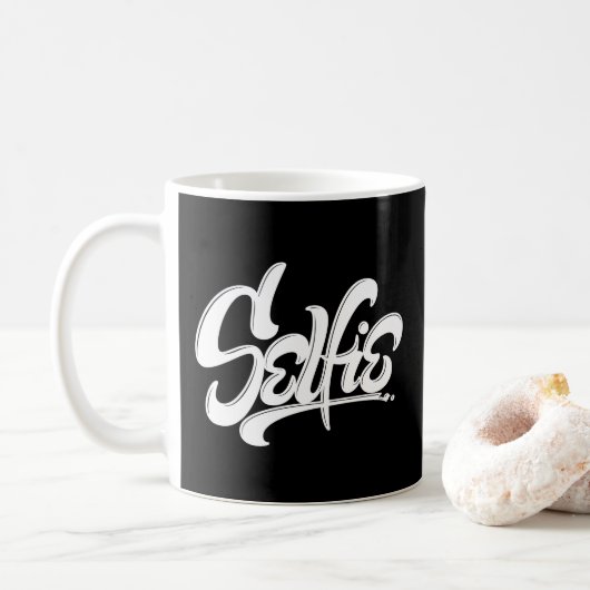 Phantastische Skateboard Graffiti Selfie Street Ta Kaffeetasse (Mit Donut)