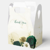 Phantastische Smaragdgrüne Elfenbeingoldverheiratu Geschenkschachtel (Geöffnet)