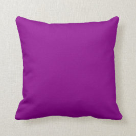 Phantastische Solid Color Dark Magenta Kissen