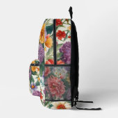 Phantastische Sommergarten Farbige Blume Bedruckter Rucksack (Rechts)