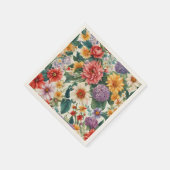 Phantastische Sommergarten Farbige Blume Serviette (Ecke)