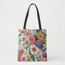 Phantastische Sommergarten Farbige Blume Tasche