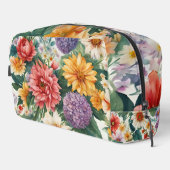 Phantastische Sommergarten Farbige Blume Waschbeutel (Rechte Ecke)