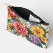 Phantastische Sommergarten Farbige Blume Zubehörtasche (Offen)