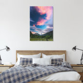 Phantastische Sonnenuntergangswolken über dem Berg Leinwanddruck (Insitu (Schlafzimmer))