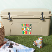 Phantastische Staatssymbole für Senegal Aufkleber (Kühler)