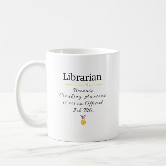 Phantastische Stellenbezeichnung für Bibliothekare Kaffeetasse (Links)