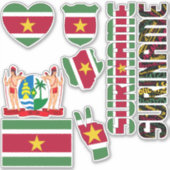 Phantastische Suriname-Staatssymbole Aufkleber (Vorderseite)