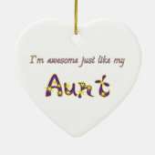 Phantastische Tante Keramik Ornament (Hinten)