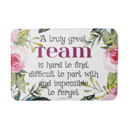 Phantastische Teamarbeit dank Zitat Büromauer-Kuns Badematte (Vorderseite)