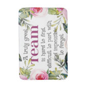 Phantastische Teamarbeit dank Zitat Büromauer-Kuns Badematte (Vorderseite Vertikal)