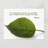 "Phantastische Teamarbeit" Inspiration Zitat Postkarte (Vorderseite)