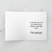 phantastische Teamarbeit Karte (Innenseite)