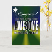 phantastische Teamarbeit Karte (Gelbe Blume)