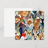 Phantastische Tiere Feiertagskarte (Vorne/Hinten)