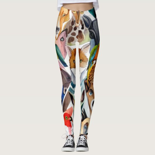 Phantastische Tiere Leggings (Vorderseite)