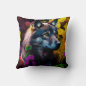 Phantastische Tiere niedliches Kissen (Rückseite)