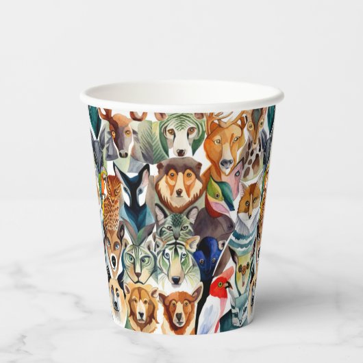 Phantastische Tiere Pappbecher (Rückseite)