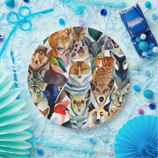 Phantastische Tiere Pappteller (Party)
