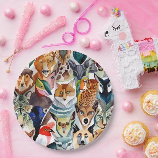 Phantastische Tiere Pappteller (Party)