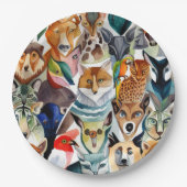 Phantastische Tiere Pappteller (Vorderseite)