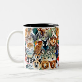 Phantastische Tiere Zweifarbige Tasse