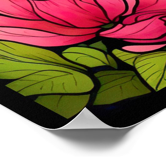 Phantastische Tiger-Kunst im Jungle-Poster Poster (Ecke)