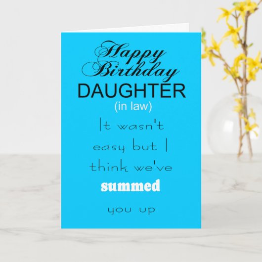 Phantastische Tochter zum Geburtstag Karte (Gelbe Blume)