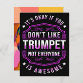 Phantastische Trompetenspieler Einladung (Vorne/Hinten)