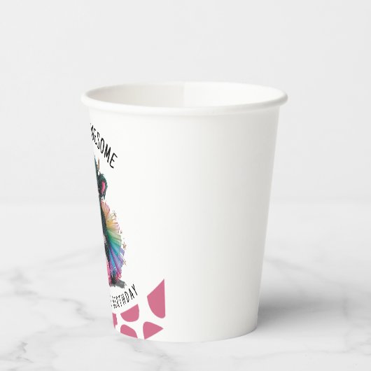 Phantastische Tutu Hochland Kuh Print Pappbecher (Links)