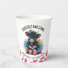 Phantastische Tutu Hochland Kuh Print Pappbecher