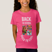 Phantastische Typografie Zurück zum Schuldesign T-Shirt (Vorderseite)