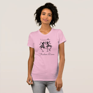 Phantastische und glückliche Silhouette-Tänzer T-Shirt