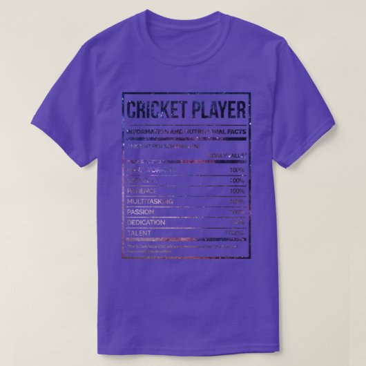 Phantastische und lustige Cricketristik T-Shirt (Design vorne)
