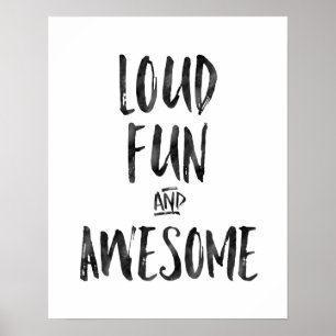 Phantastische und lustige Kinder drucken Poster