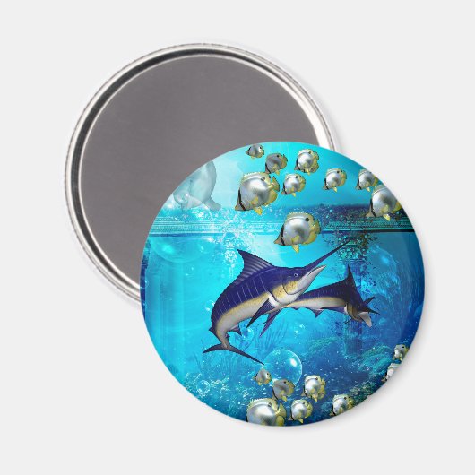 Phantastische Unterwasserwelt Magnet (Vorderseite/Rückseite)