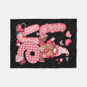 Phantastische Valentinische Liebe Gnome Valentinst Fleecedecke (Vorderseite (Horizontal))