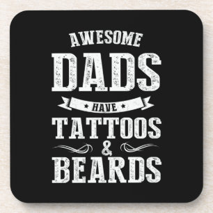Phantastische Vater des Vaters haben Tattoos Getränkeuntersetzer