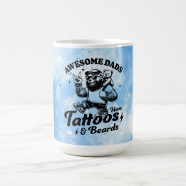 Phantastische Väter haben Tattoos & Beards Kaffeetasse