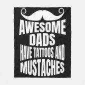 Phantastische Vater haben Tattoos Fleecefebanken s Fleecedecke (Vorderseite)