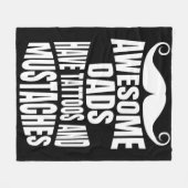 Phantastische Vater haben Tattoos Fleecefebanken s Fleecedecke (Vorderseite (Horizontal))