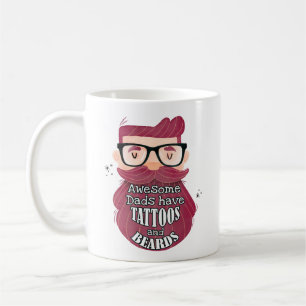 Phantastische Väter haben Tattoos und Bärte Kaffeetasse
