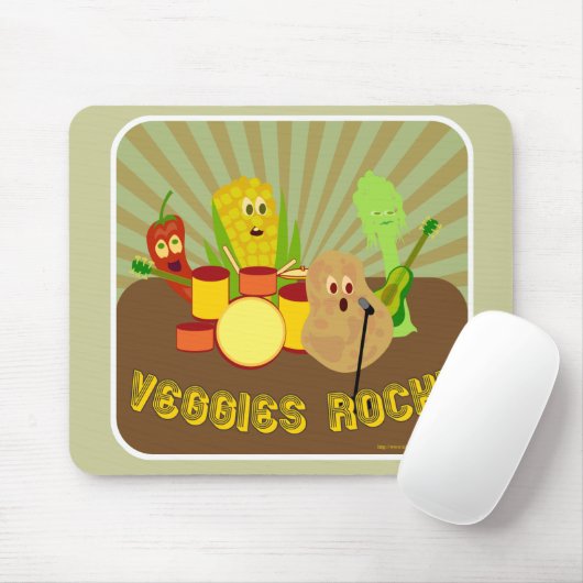 Phantastische Veggie Band! Mousepad (Mit Mouse)