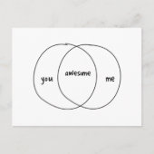 Phantastische Venn-Darstellung Postkarte (Vorderseite)